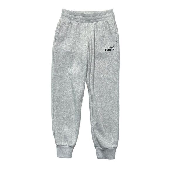 Puma Women's Light Gray Cotton Joggers - Picture 1 of 9
